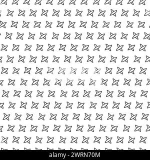 Stylish monochrome doodles. Abstract seamless pattern. Template for design and decoration Stock Vector