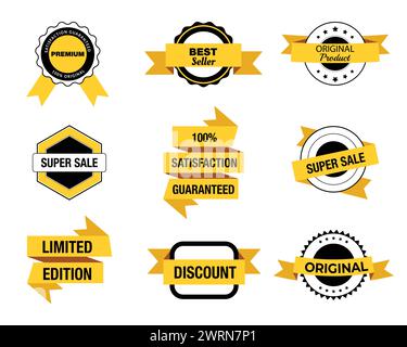 Big Sale Banners Set Special Offer Template Tags Collection Isolated On White Background Stock Vector