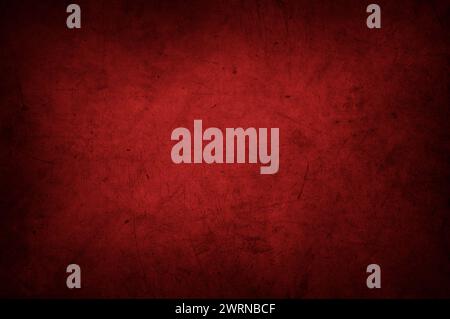 Dark red textured concrete grunge wall background Stock Photo