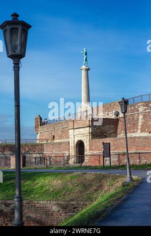 12. 12.2023 Belgrade, Serbia, Victor monument, symbol of Belgrade, commemorating Allied victory in the First World War at Belgrade fortress Stock Photo
