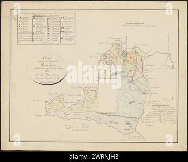 Kaart van de Residentie Bantam (made by B.J. Pattiasina in 1829 Stock ...