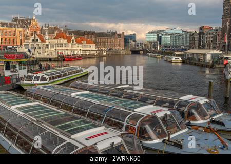 Center of capital in spring sunny fresh day in Amsterdam Netherlands 03 06 2024 Stock Photo