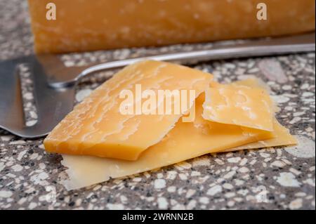 Cheese collection, Dutch very old 1000 days ripe hard cheeses made from ...