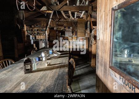 Antarctica, Ross Sea, Ross Island, Cape Evans, Scott's Hut. Stock Photo