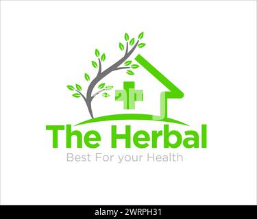 herbal clinic for medical care service in the world Stock Vector