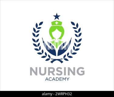 nursing academy for medical and health service Stock Vector