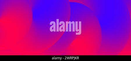 Abstract blue and red fluid gradient background. Wavy curved flow poster wallpaper. Liquid wave backdrop. Bright colorful template for presentation, banner, flyer, booklet. Vector illustration.  Stock Vector