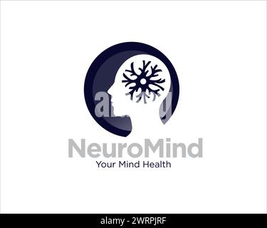 neuron mind logo for medical service logo and consult Stock Vector