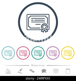 Quality certify badge, Qualification certificate medal, accredited logo ...