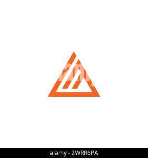 GM Triangle Logo. Letter G Logo Stock Vector