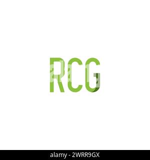 RCG Logo With Green Color. Letter R Icon Stock Vector