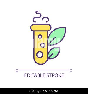 Pharmaceutical fermentation RGB color icon Stock Vector