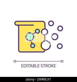 Scientific fermentation RGB color icon Stock Vector