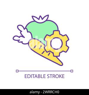 Traditional agriculture RGB color icon Stock Vector