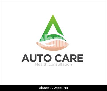 auto insurance logo designs for health and medical protection logo Stock Vector