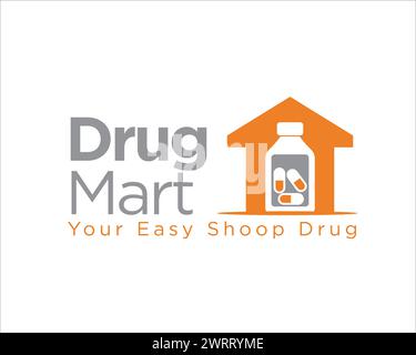 drug mart LOGO designs for medical shop LOGO and clinic LOGO Stock Vector