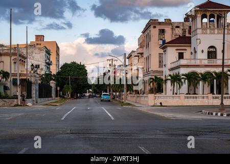 Empty street in havana Stock Photo