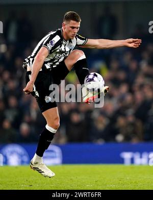 Newcastle United's Sven Botman during the Premier League match at Stamford Bridge, London. Picture date: Monday March 11, 2024. Stock Photo
