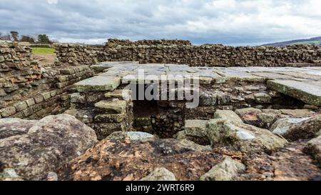 Corbridge Roman Town near Hadrian's Wall in Northumberland, England, UK ...