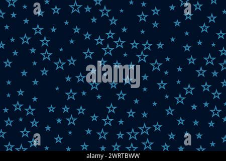 circles orange on plain blue background abstract wallpaper naive vector illustration Stock Vector