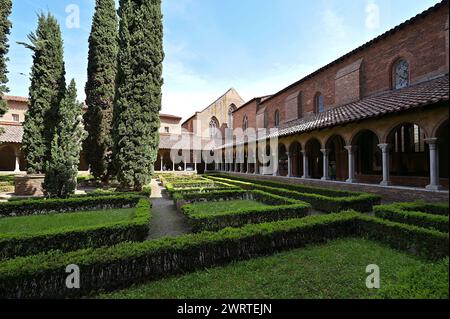 The Church of the Jacobins is a deconsecrated Roman Catholic church located in Toulouse, France, built entirely of brick. Stock Photo