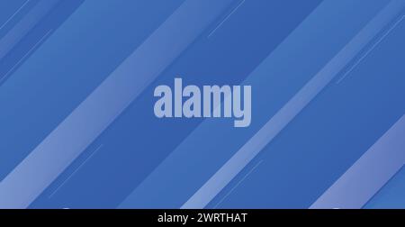 Abstract blue-blue background with lines. Technology panoramic web template - Vector illustration Stock Vector