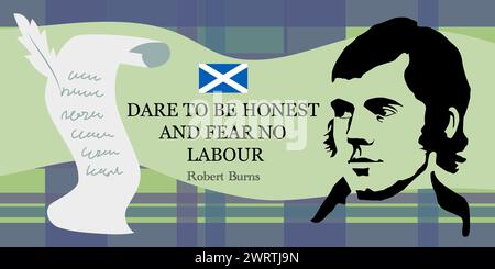 Robert Burns - Scottish poet, folklorist, author of numerous poems and