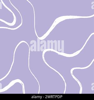 Colored doodle Decorative texture with tangled curved lines. Scrawl squiggly pastel print. Creative abstract art background collection for children or Stock Vector