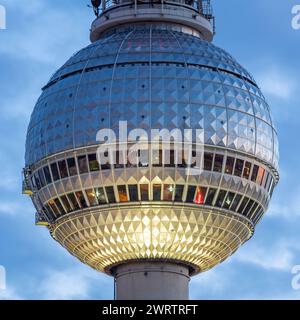 Berliner Fernsehturm, East Berlin, Germany Stock Photo