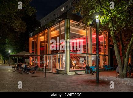 Bar Babette, Pavilion, Karl-Marx-Allee, East Berlin, Germany Stock Photo