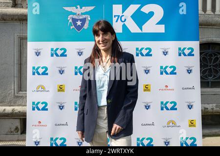 Milano, Italia. 14th Mar, 2024. Nella foto Anna TorrettaMilano, Italia - Cronaca Gioved&#xec;, Marzo 14, 2024. (Foto di Marco Ottico/Lapresse) Presentation of the K2 70 project Milan, Italy - News Thursday, 14 March, 2024. (Photo by Marco Ottico/Lapresse) Credit: LaPresse/Alamy Live News Stock Photo