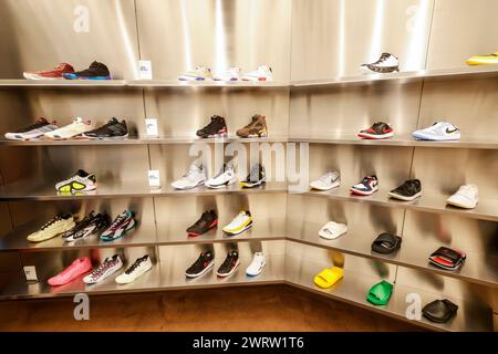 JORDAN WORLD OF FLIGHT SHIBUYA STORE TOKYO Stock Photo