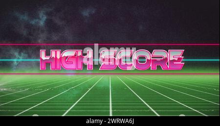 High Score Visual Image of high score text over spots Stock Photo - Alamy