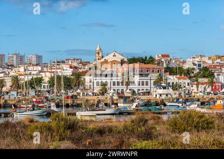 Lagos, Portugal - October 21, 2023: Old Town skyline of resort city in Algarve region. Stock Photo