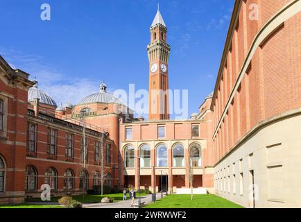 University of Birmingham University Campus Edgbaston Aston Webb Building C Block and Bramhall Music Building Birmingham West Midlands England UK GB Stock Photo