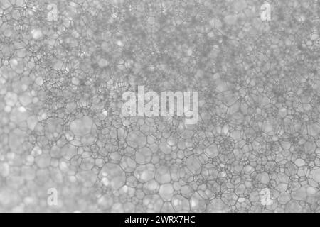 Abstract macro background foam bubbles Stock Photo