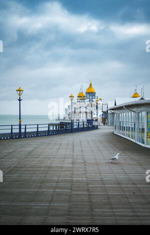 Eastbourne Pier, on the south coast of the UK. Stock Photo