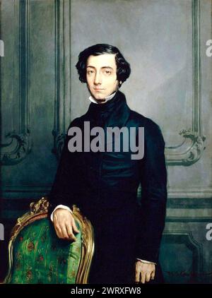 Alexis de Tocqueville, Alexis Charles Henri Clérel, comte de Tocqueville (1805 – 1859), Tocqueville, French aristocrat, diplomat, philosopher, and historian. Stock Photo