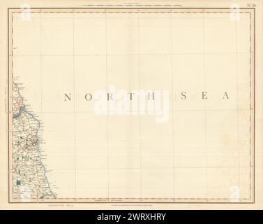 TYNESIDE & WEARSIDE. Tynemouth, Sunderland & Durham Coast. CARY 1832 old map Stock Photo