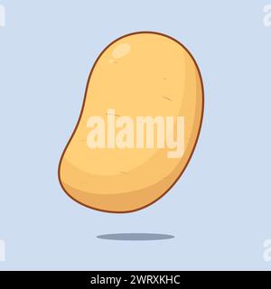 Fresh potato Vector Illustration Icon potato Vegetable Icon Illustration Potato Stock Vector