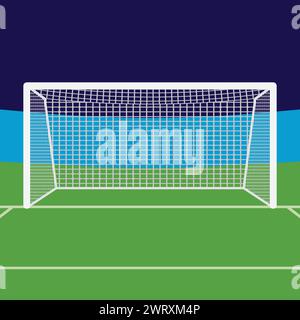 Soccer Football Goal Net Vector Illustration Icon Football Soccer Sports Goal Net Vector Icon Stock Vector