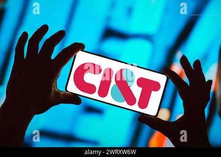 Brazil. 12th Mar, 2024. In this photo illustration, the CI&T logo is displayed on a smartphone screen. (Credit Image: © Rafael Henrique/SOPA Images via ZUMA Press Wire) EDITORIAL USAGE ONLY! Not for Commercial USAGE! Stock Photo