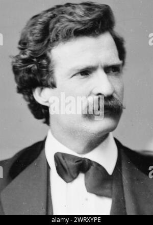 MARK TWAIN (1835-1910) American novelist about 1867 Stock Photo