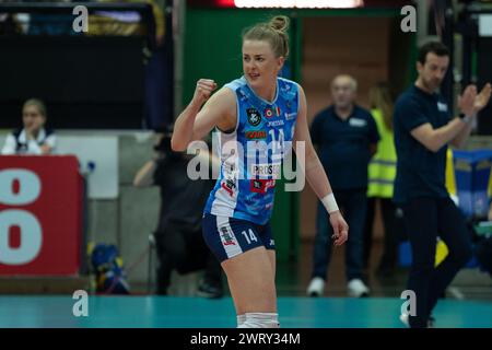 Villorba, Italy. 14th Mar, 2024. Action game between A. Carraro Imoco ...