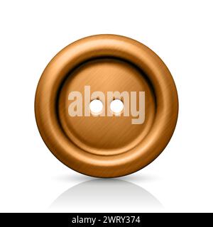 3d t-shirt mockup, brown realistic clothes front view Stock Vector ...
