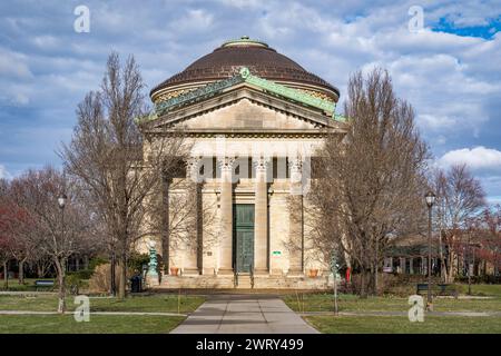 Bronx, NY - US - MAR 10, 2024 The Neoclassical Gould Memorial Library, part of the Bronx Community College. Located in University Heights section in t Stock Photo