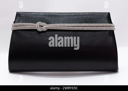 Black simplistic and beautiful women purse. Stock Photo
