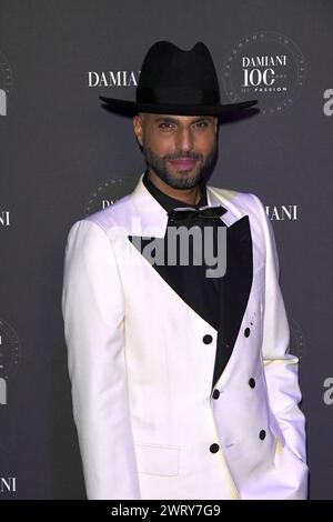 Milan, Italy. 14th Mar, 2024. Milan, “Damiani 100 years of passion” evening - Jonathan Kashanian Credit: Independent Photo Agency/Alamy Live News Stock Photo