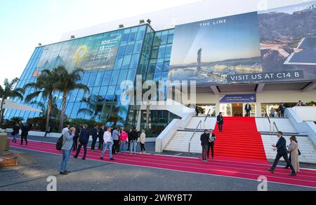 Cannes, France - March 14, 2024: MIPIM - The Global Urban Festival at the Palais des Festivals. Mandoga Media Germany, Real Estate, Immobilien, Immobilier, MAPIC, Trade Fair, Congress Cannes: MIPIM - The Global Urban Festival *** Cannes, France March 14, 2024 MIPIM The Global Urban Festival at the Palais des Festivals Mandoga Media Germany, Real Estate, Immobilien, Immobilier, MAPIC, Trade Fair, Congress Cannes MIPIM The Global Urban Festival Stock Photo