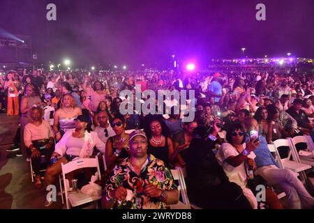 Miami Gardens, USA. 10th Mar, 2024. MIAMI GARDENS, FLORIDA - MARCH 10: Atmosphere during The 17th Annual Jazz In The Gardens music festival at Hard Rock Stadium on March 10, 2024 in Miami Gardens, Florida. (Photo by JL/Sipa USA) Credit: Sipa USA/Alamy Live News Stock Photo